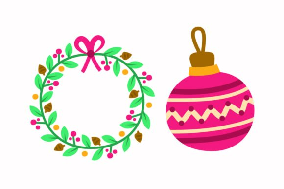 Christmas Advent Wreath Accessories: A Versatile Graphic for Holiday Projects