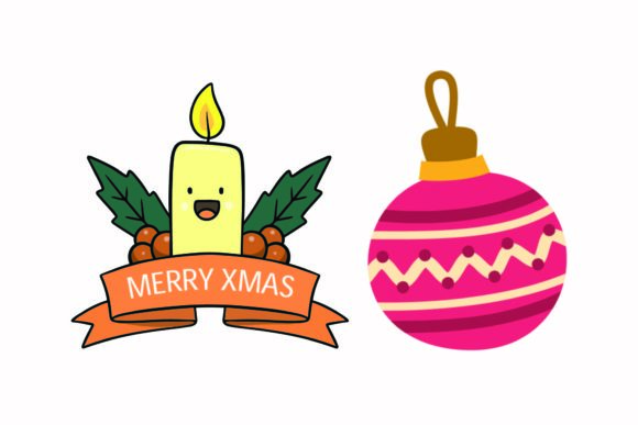 Christmas Candle Accessories Vector: A Festive Graphics Must-Have