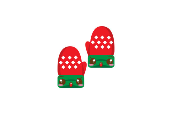Christmas Cute Gloves Vectors: Festive Graphics for Local Brands