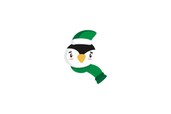 Christmas Cute Penguin Character Vector for Creative Graphics