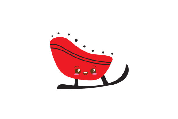 Christmas Cute Santa's Sled Vector: A Must for Holiday Graphics