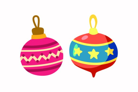 Christmas Decoration Accessories Vector: Festive Graphics for Local Brands