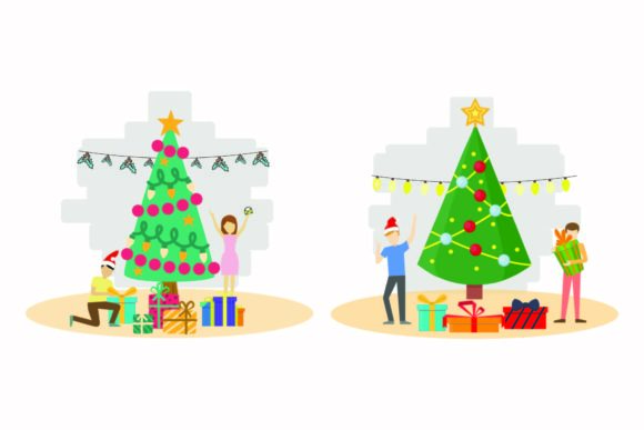 Christmas Decoration Happy Green Set: A Festive Embroidery Design