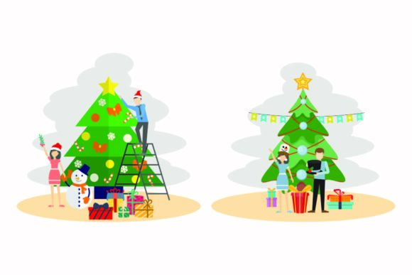 Christmas Design Decoration Vector Set: Perfect for Creative Graphics