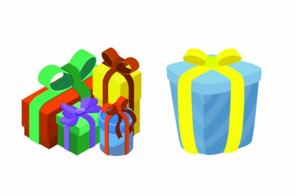 Christmas Gift Celebration Illustrations for Festive Branding