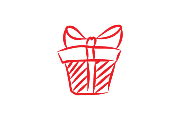 Christmas Icon Gift Vector: A Versatile Graphics and Illustrations Asset