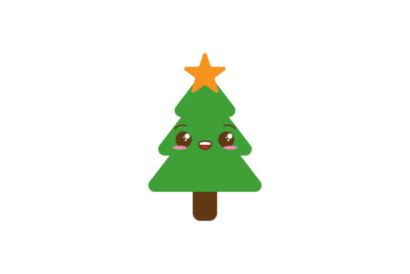 Christmas Illustration Tree: A Cute Graphics Asset for Crafters
