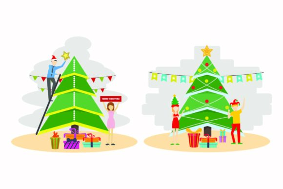 Christmas Party Holiday Illustration Set: A Graphics Review