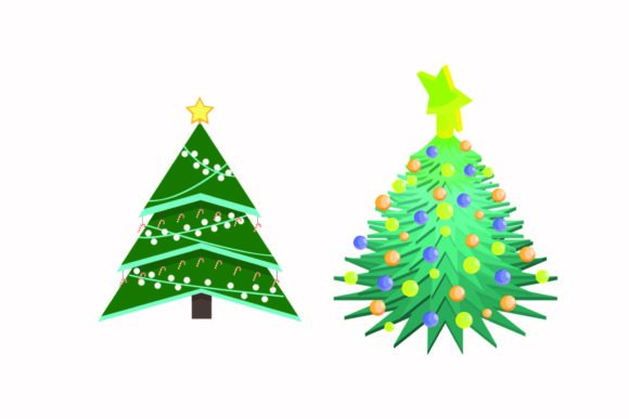 Christmas Party Tree Illustration Vector for Graphics and Illustrations