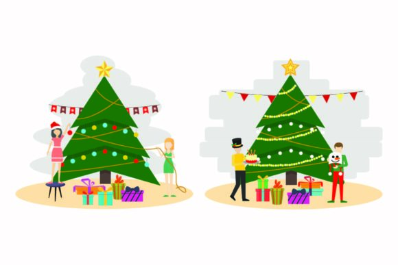 Christmas Party Winter Decor Gift Set: A Graphics and Illustrations Review