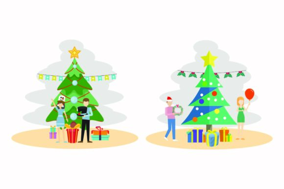 Christmas Present Decoration Vector Set: Perfect for Graphics and Illustrations