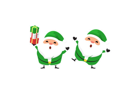 Christmas Santa Character Vector Set 18: A Festive Graphics Delight