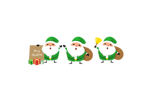 Christmas Santa Character Vector Sets for Graphics & Illustrations