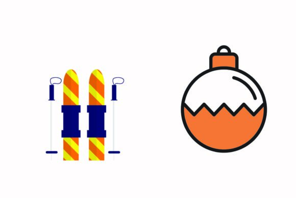 Christmas Ski Board Ball Decorations Review
