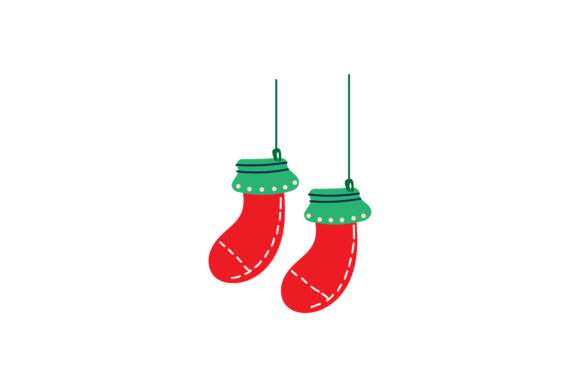 Christmas Stocking Cute Vector: A Festive Embroidery Design