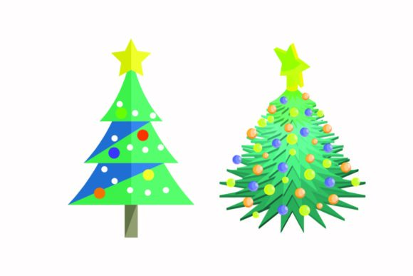 Christmas Tree Decoration Illustration for Festive Branding
