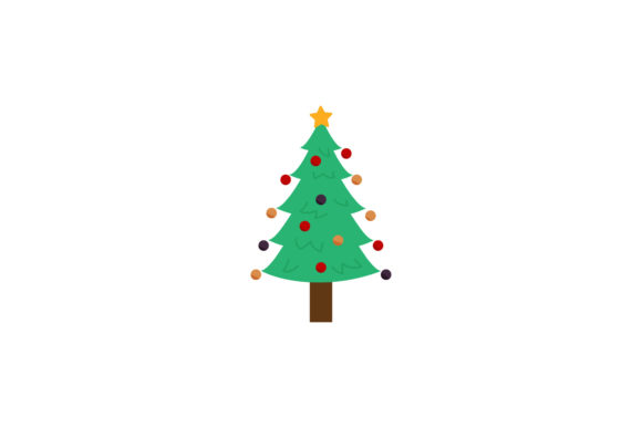 Christmas Tree Flat Illustrations: A Versatile Graphics Asset
