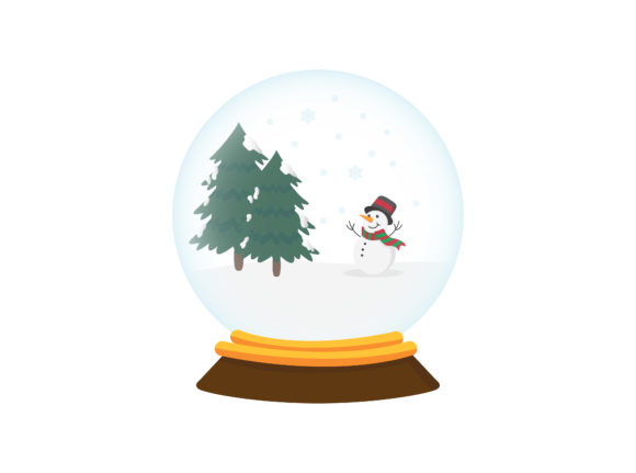 Snowball Christmas Vector Illustration for Creative Graphics